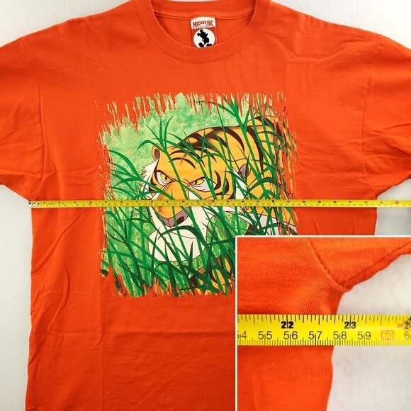 Disney Villains Vintage T-Shirt Jungle Book Shere Khan 90s USA Mickey Inc. Large - Picture 6 of 12
